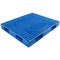 Les 4 palettes en plastique bleues de poids léger de HDPE de palette d'entrée de manière choisissent fait face