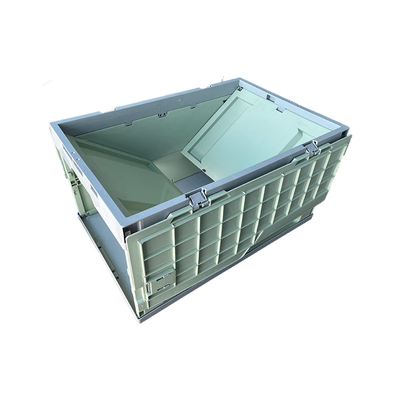 Grande boîte exhalée résistante de caisse de pliage d'agriculture de HDPE de maille empilable