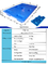 Palette en plastique de palette de HDPE de manière simple bleue en plastique résistante du côté 4
