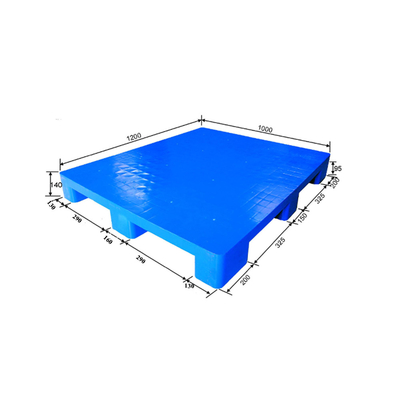 palette supérieure solide bleue de expédition en plastique de Rackable de palettes de 1200*1000*150mm