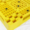 Matériel 100% empilable de Vierge de palettes en plastique jaunes de HDPE de pp