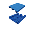 Palette en plastique réutilisée empilable de palettes en plastique bleues de HDPE résistante