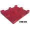 Rouge de palettes de HDPE d'impact de Vierge de plastique faite sur commande de palette de GV anti