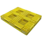 Palette en plastique HDPE en plastique jaune supérieur de palettes de grille d'euro pour le système d'étirage