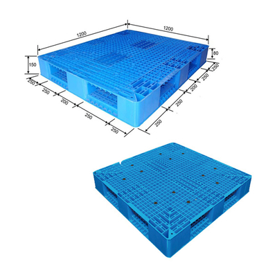euro taille standard de 1200 x 1200 de millimètre palettes en plastique de HDPE résistante dans la porcelaine