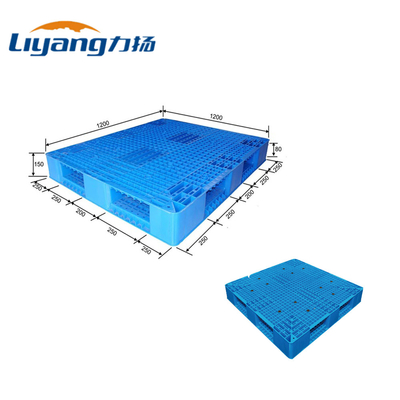 euro taille standard de 1200 x 1200 de millimètre palettes en plastique de HDPE résistante dans la porcelaine